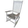 Rocking Chair, All Weather Resistant Poly Lumber Outdoor Porch Rocker, Rocking Chairs for Outdoor, Indoor, Patio, Deck, Garden, Backyard, Load Bearing