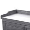Outdoor 39" Potting Bench Table; Rustic Garden Wood Workstation Storage Cabinet Garden Shed with 2-Tier Shelves and Side Hook
